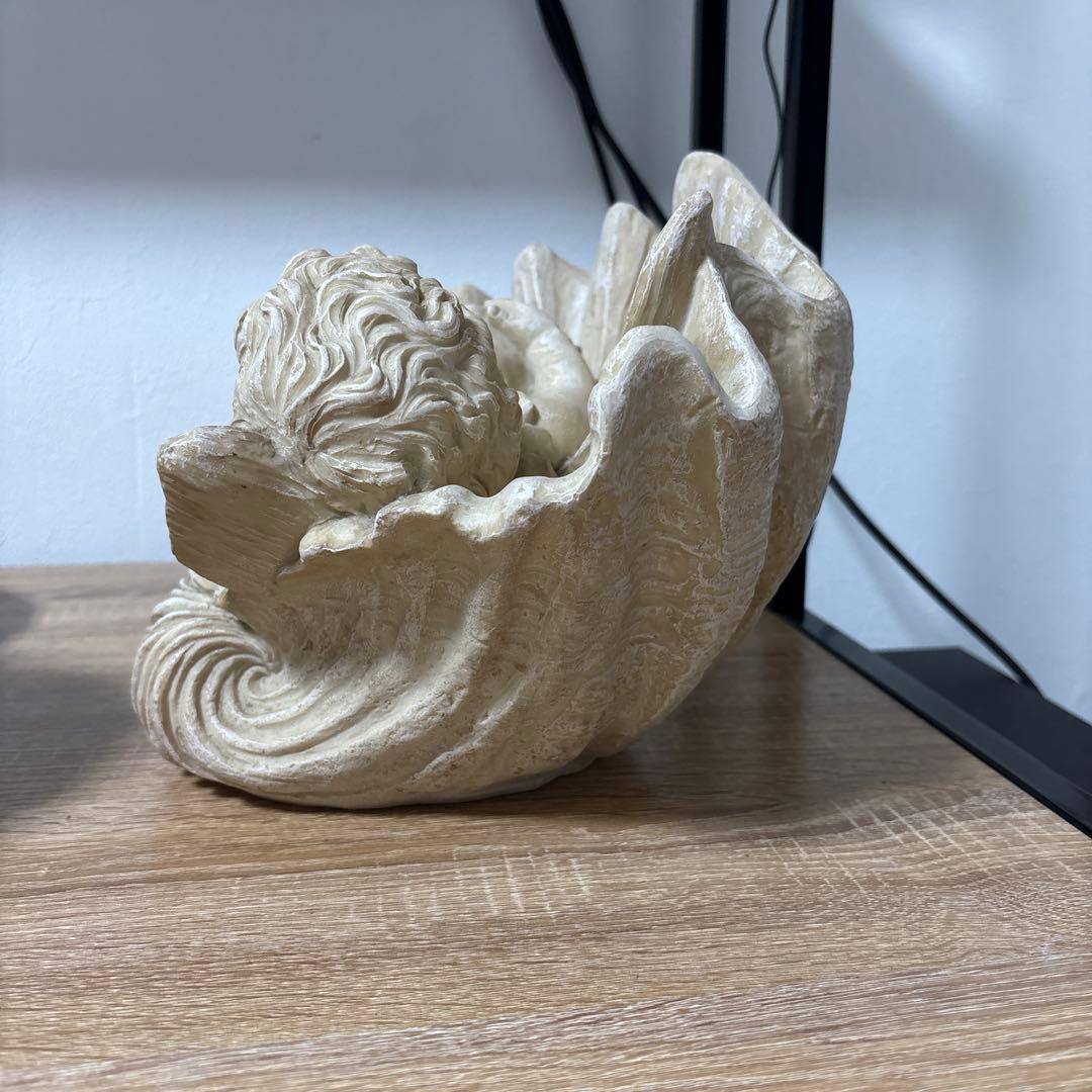 天使　置物　シェル　彫刻像　状態美品　最安値