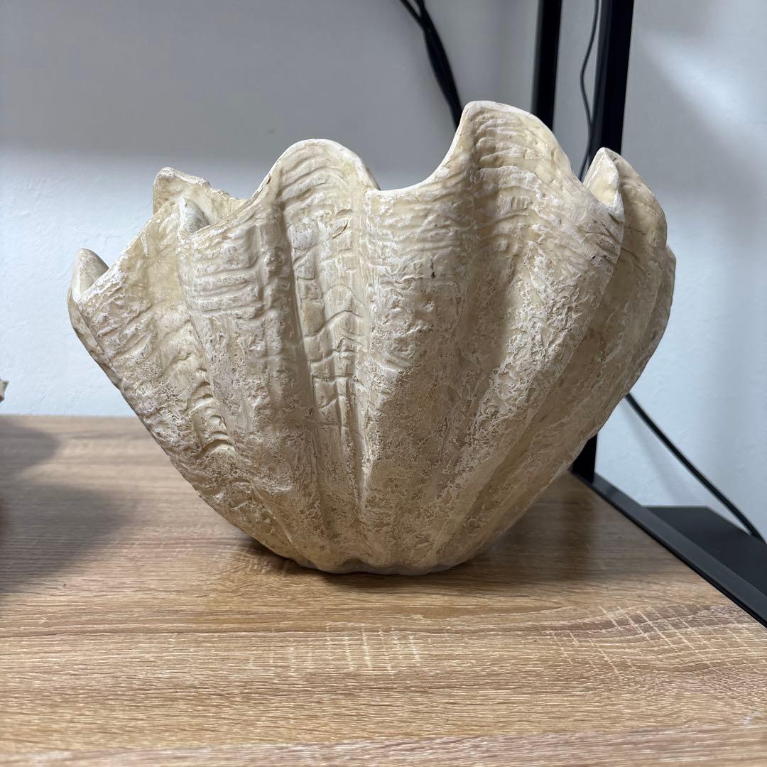 天使　置物　シェル　彫刻像　状態美品　最安値