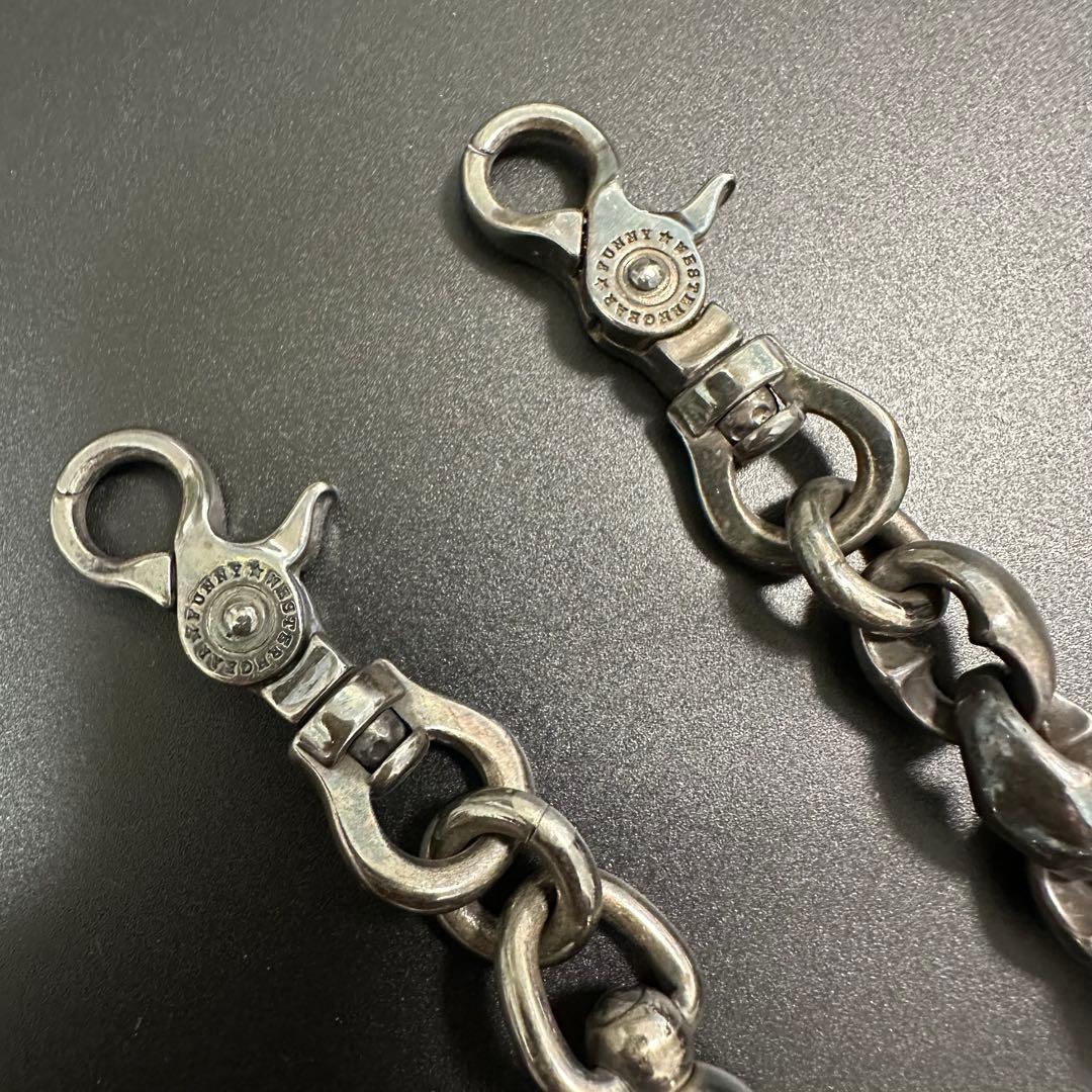 FUNNY ファニー　ウォレットチェーン　ガンメタ