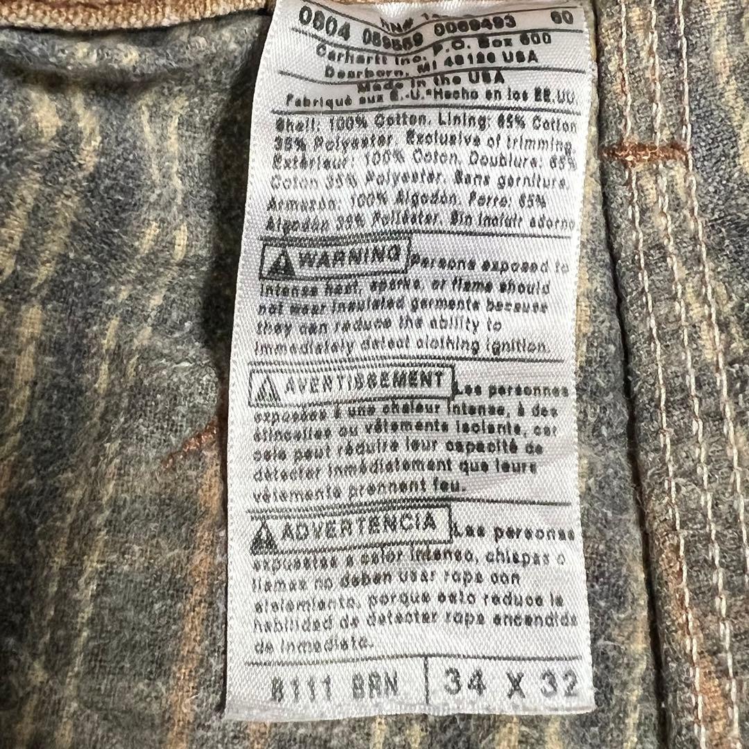 Carhartt（カーハート）ダックペインターパンツ/34/ブラウン/USA製