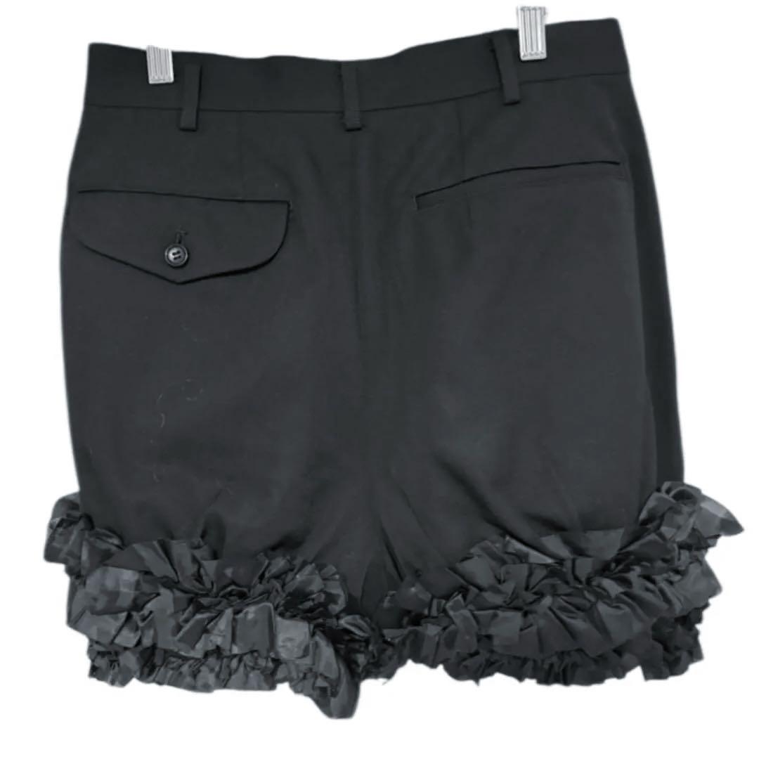 コムデギャルソン　commedesgarcons ショーハーフパンツ　フリル　黒