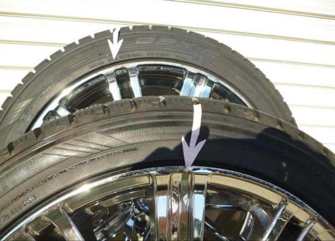 本日発送可 メッキアルミホイル・ダンロップスタッドレスタイヤDSX2 18インチ