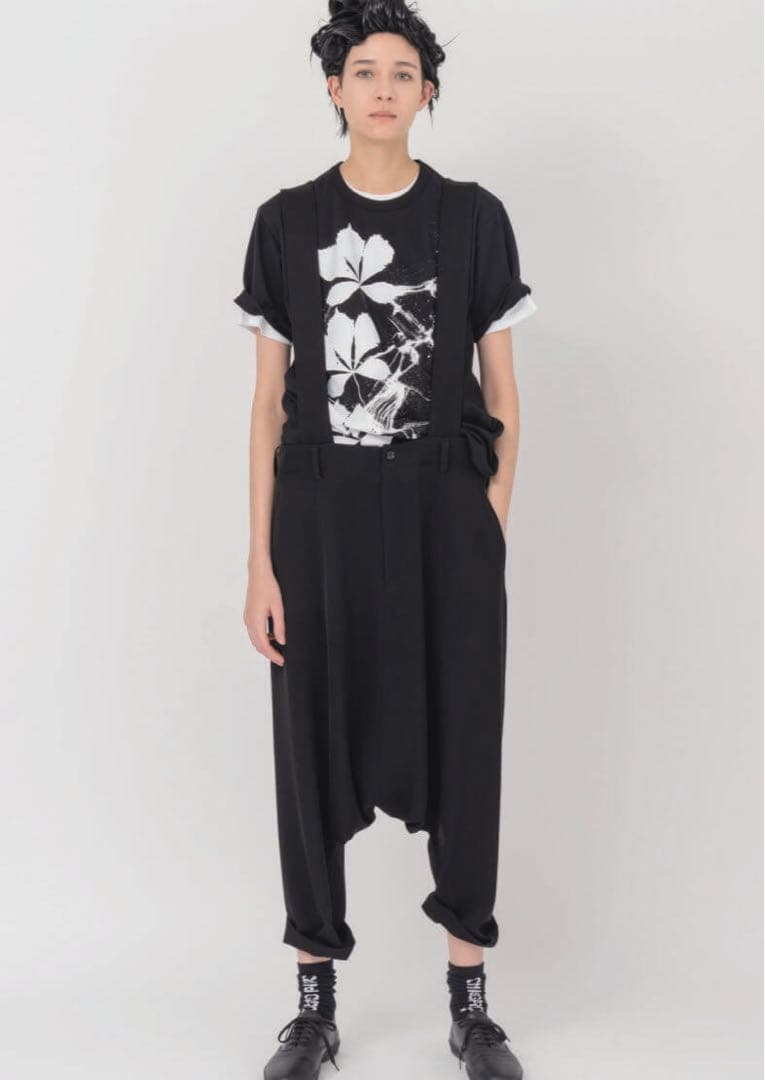 BLACK COMME DES GARÇONS サスペンダー付きサルエルパンツ