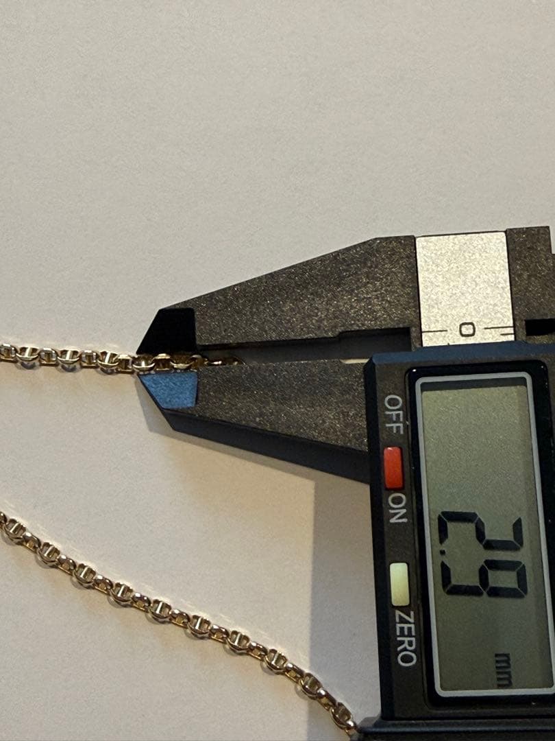 K18 中空ベルチャーネックレス　40センチ　4.23g