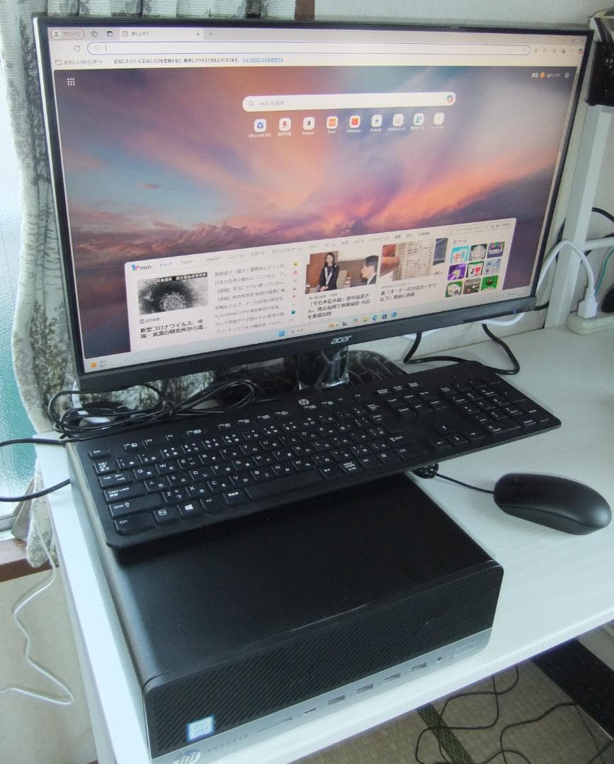 HP ProDesk 600 G5 SFF i5-9500+Acer 27インチ