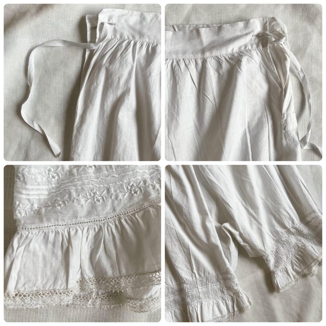 フランスアンティーク ドロワーズ コットンパンツ
