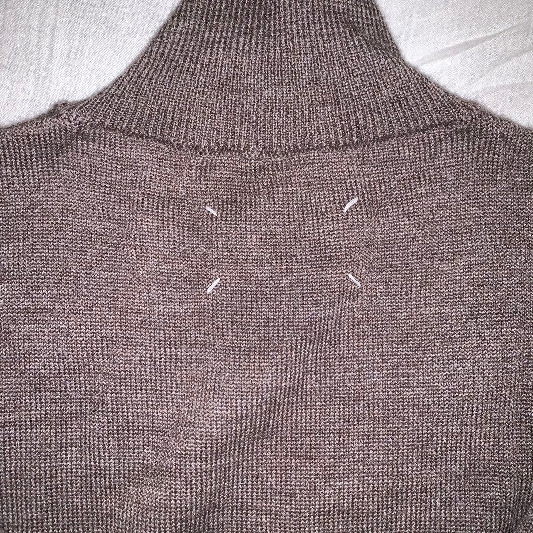 maison margiera タートルネック　ニット　エルボーパッチ