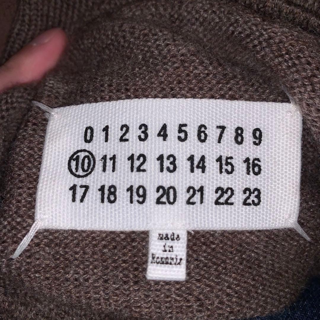 maison margiera タートルネック　ニット　エルボーパッチ