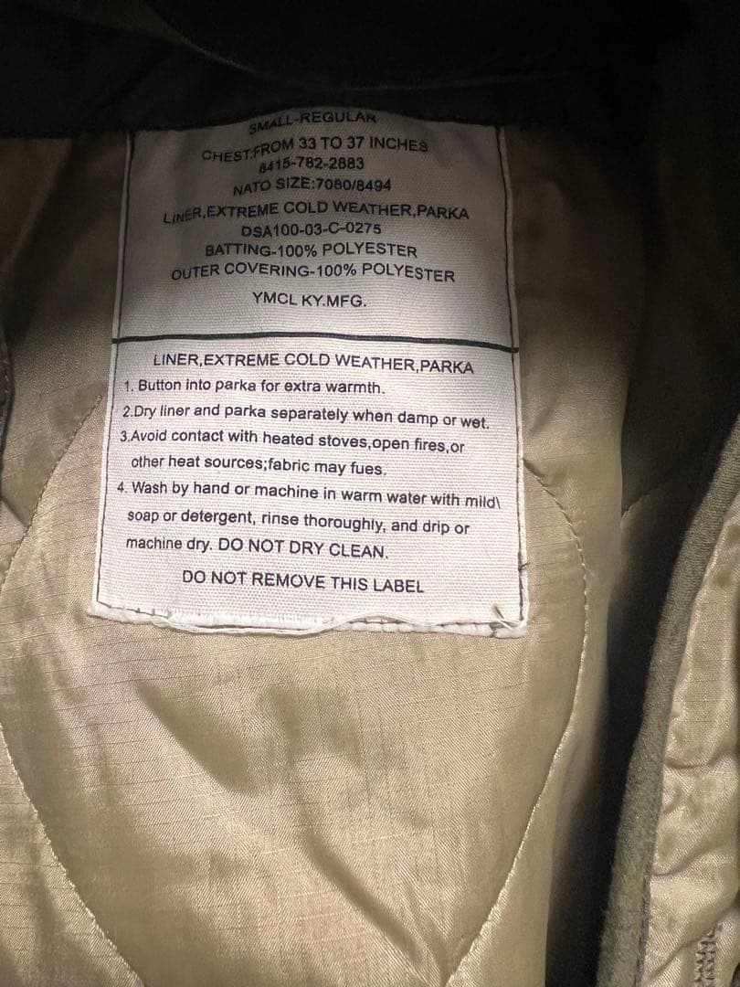 WM-65 モッズコート　復刻版オリーブ