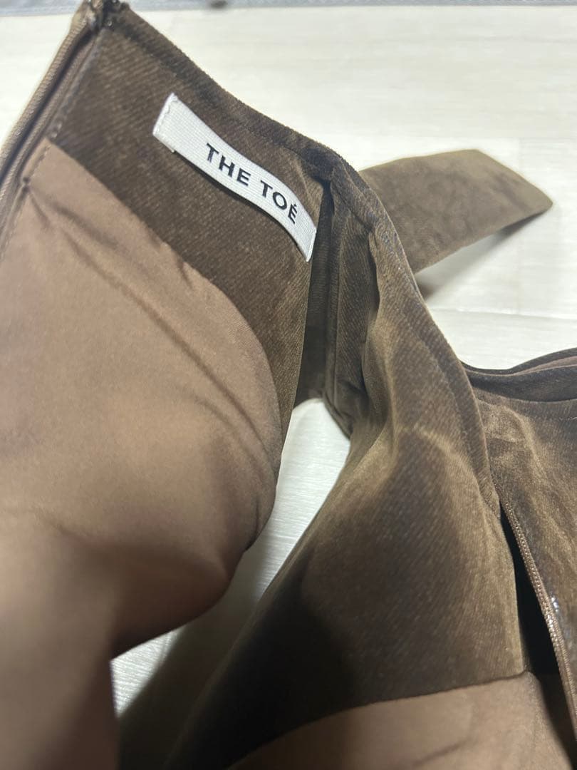 The toe Dachau Sleeveless Peplum ブラウンS