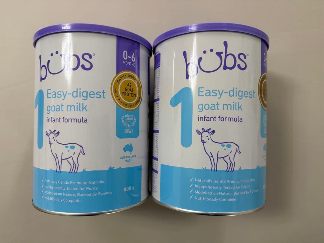 バブス bubs ヤギミルク 800g 2缶セット ステップ1