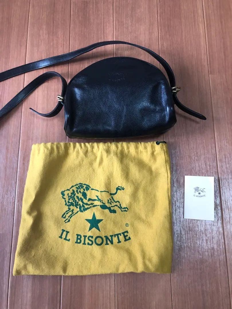 IL BISONTE ブラック クロスボディーバッグ