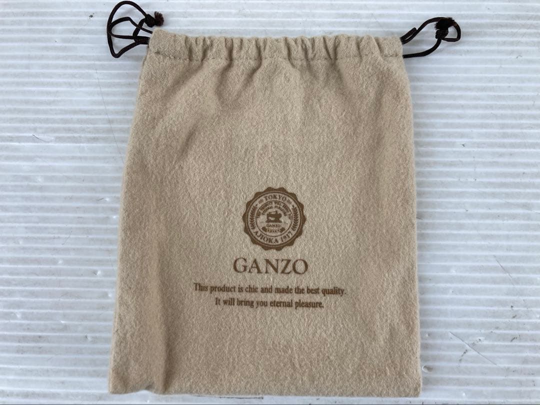 T300 GANZO CORDOVAN 通しマチ名刺入れ コードバン ブラウン