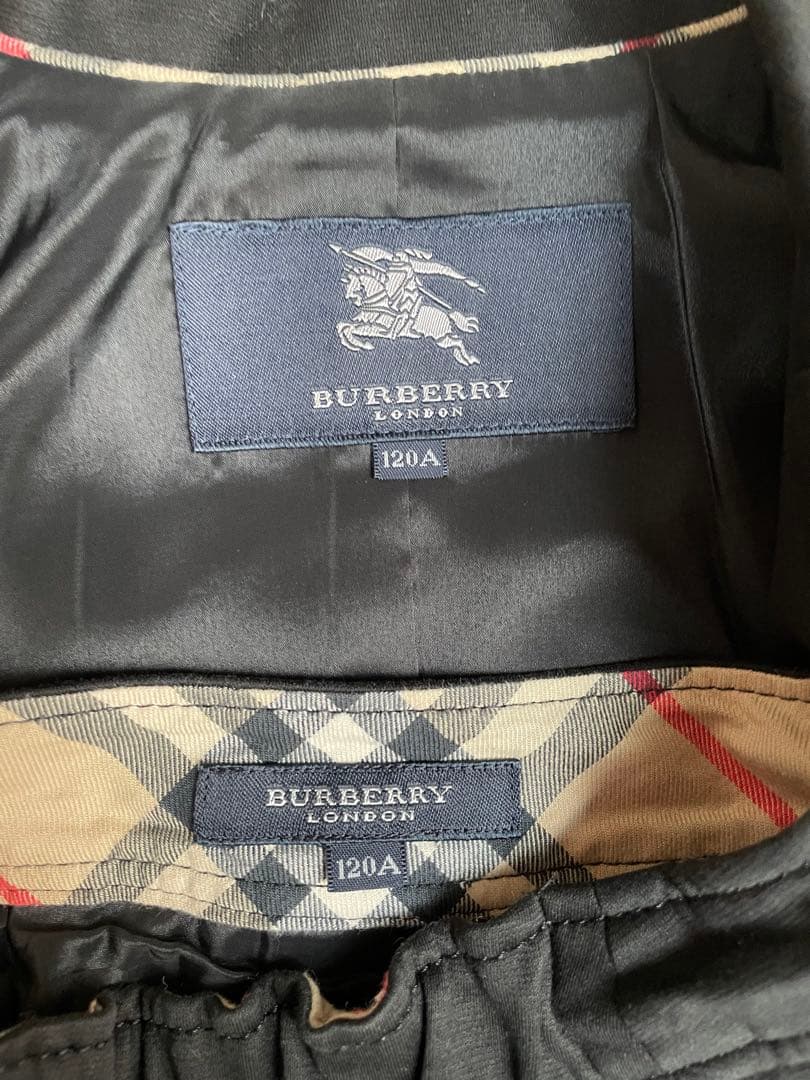 BURBERRY LONDONキッズ　ダブルジャケットセットアップ 120