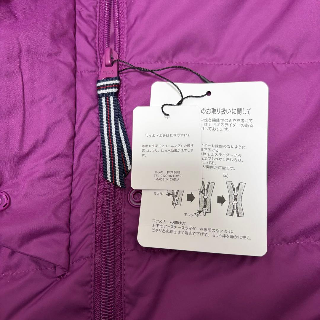 【新品・未使用】FILA GOLF プレミアム ダウンコート　3L 紫