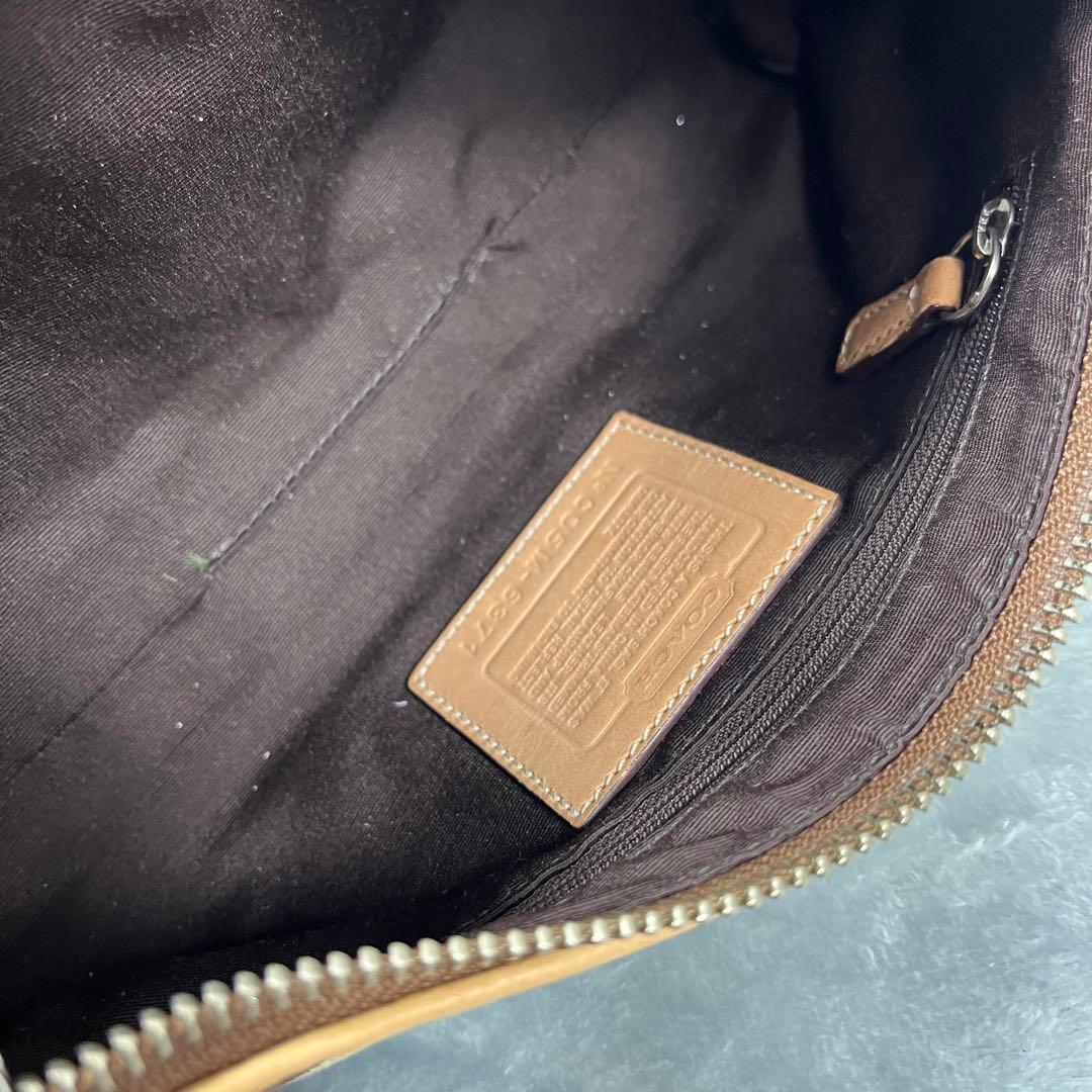 Coach コーチ アクセサリーポーチ シグネチャー ベージュ