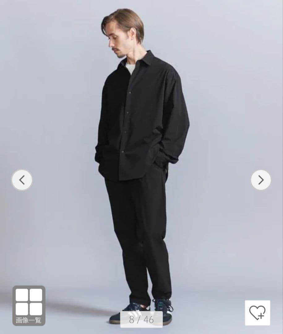 極美品★ユナイテッドアローズ　360°1プリーツ テーパード パンツ　L