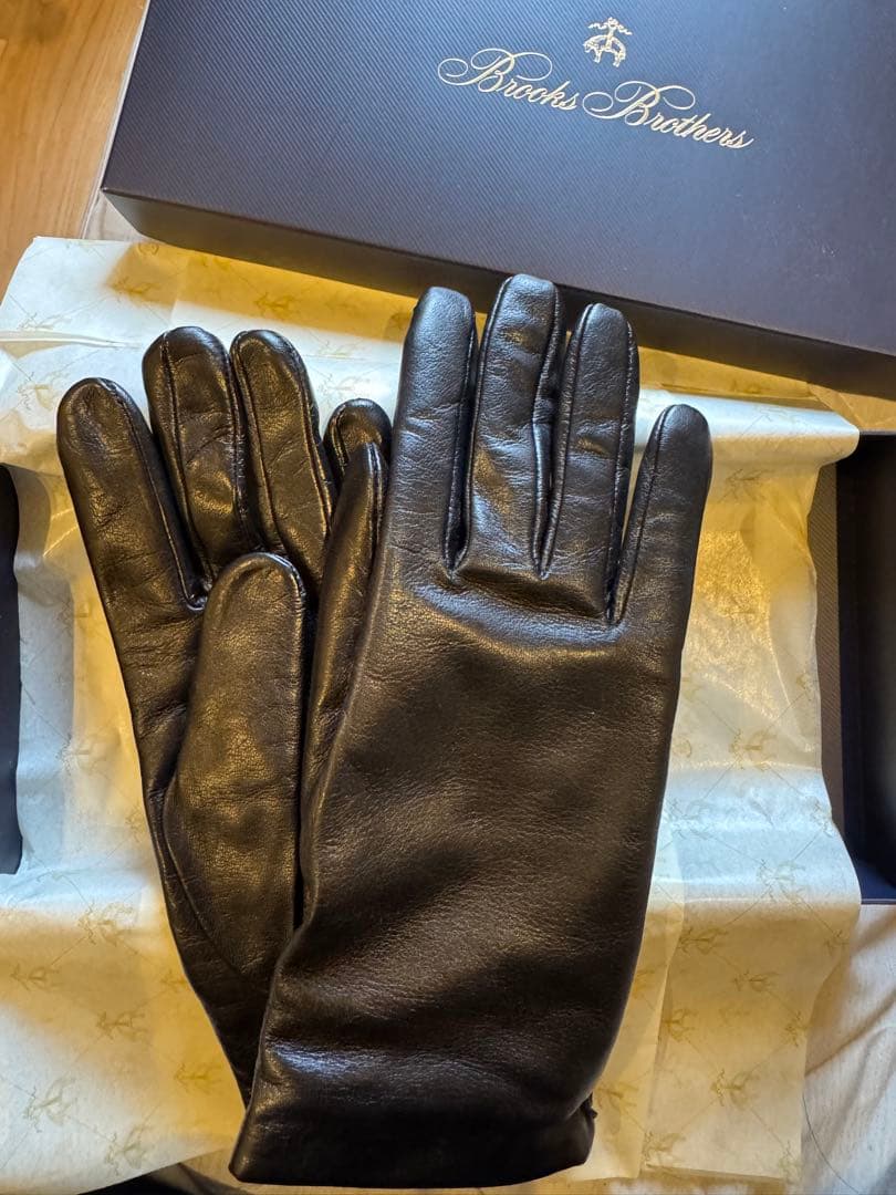 【新品未使用】Brooks Brothers 手袋 黒 ブルックスブラザーズ