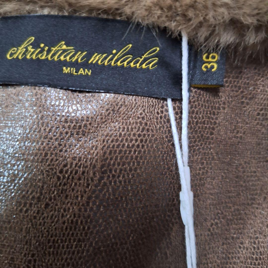 新品極美品可愛い❤ミンク 80％カシミヤ20％ファーコート 毛皮 厚手 イタリア