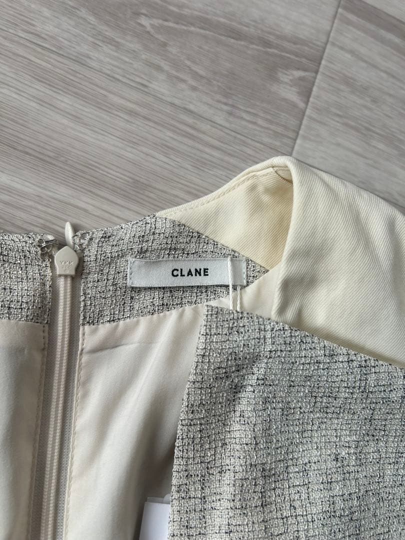 ワンピース CLANE V NECK SWITCH ONEPIECE