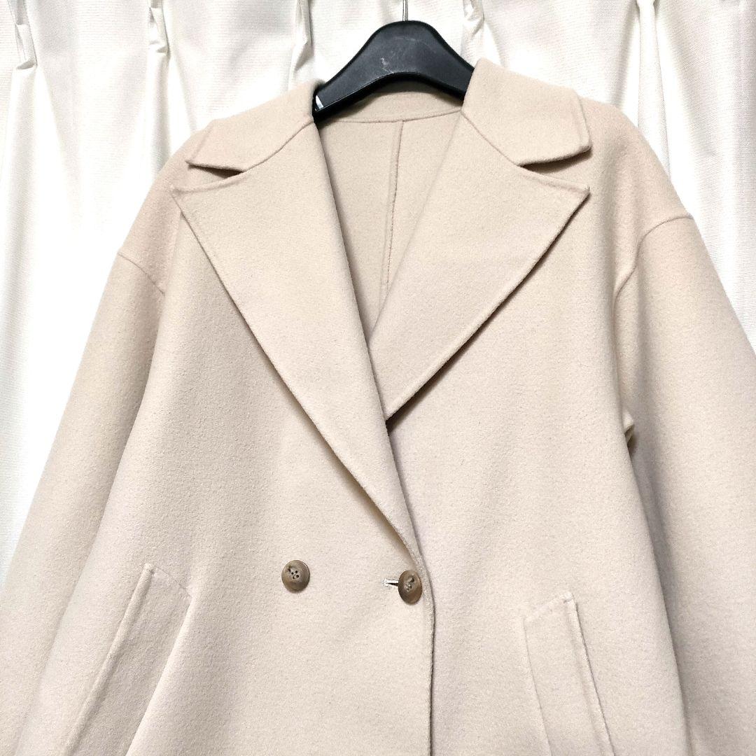 【状態良好】ロートレアモン ハーフ ウールリバーコート 38