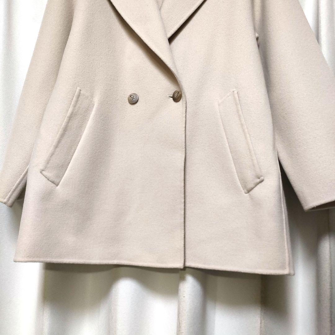 【状態良好】ロートレアモン ハーフ ウールリバーコート 38