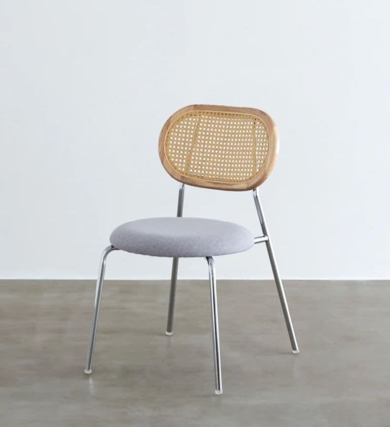 【送料無料・美品】KANADEMONO ラタン調 ダイニングチェア