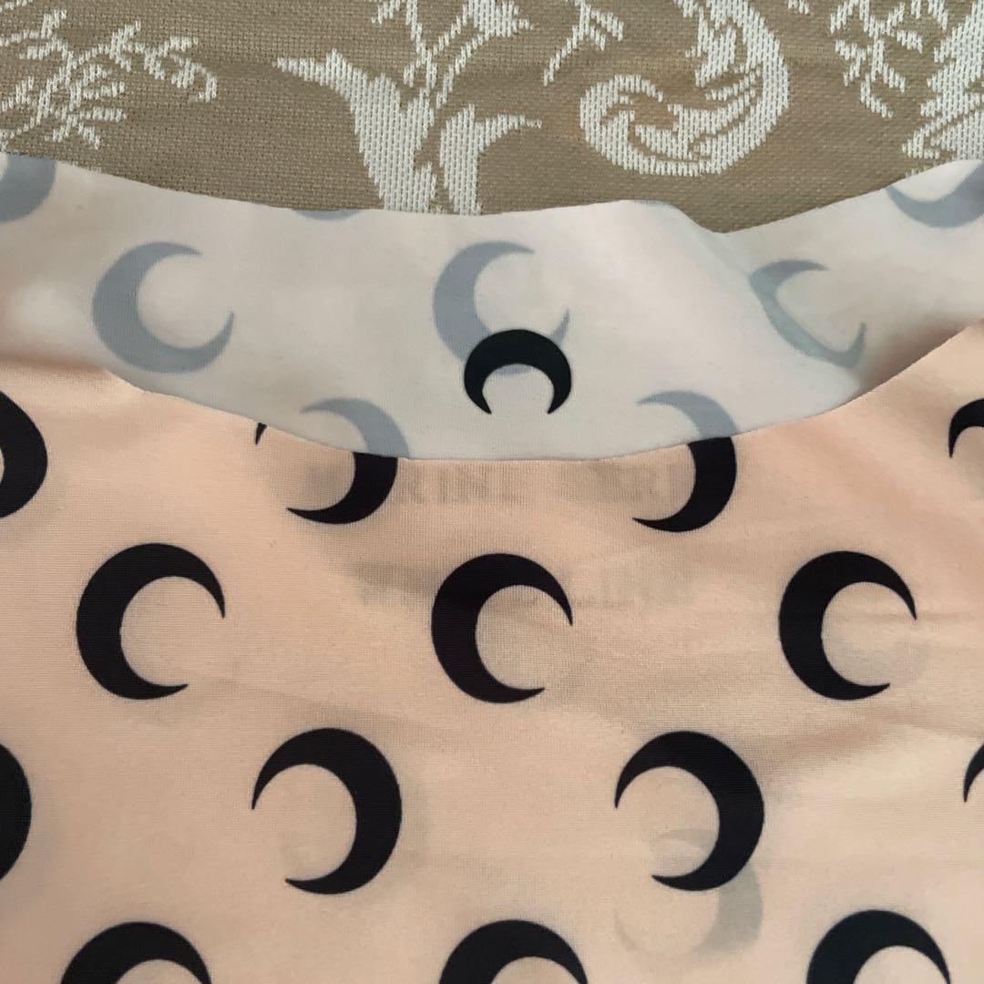 MARINESERRE ムーントップス&レギンスセットピンクベージュ Mサイズ