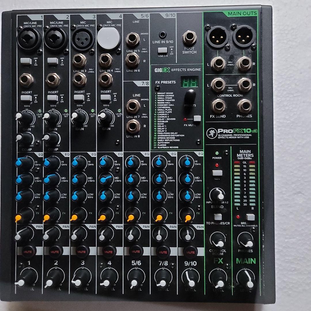 ProFX10v3 10チャンネルミキサー