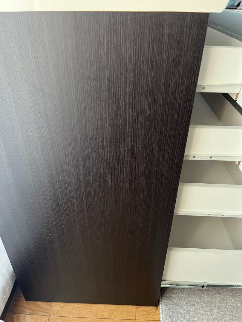 ニトリ キッチンカウンター ダークブラウン （レジューム2SH R DBR）