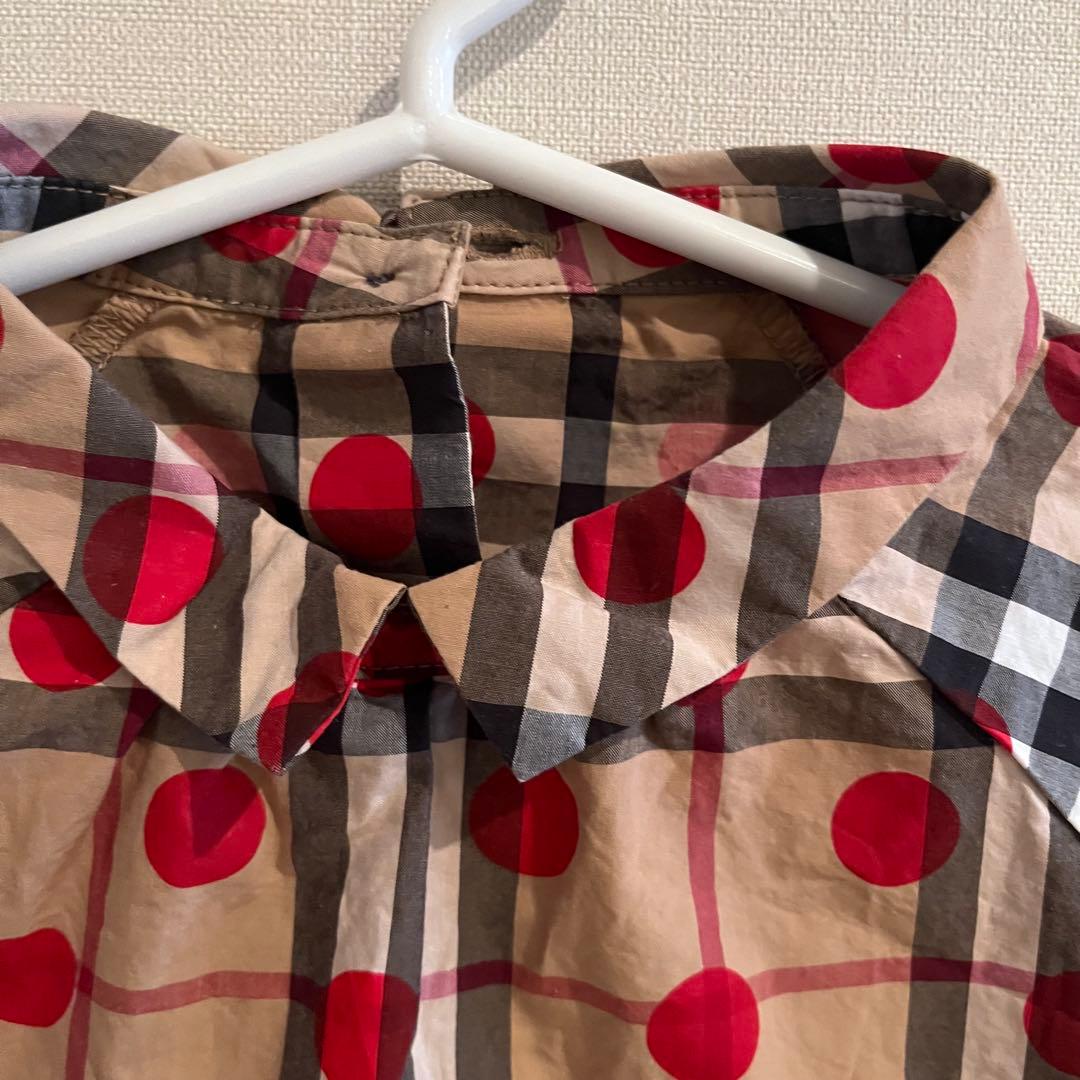 未使用　Burberry ポルカドット柄　ブラウス　6y 120㎝