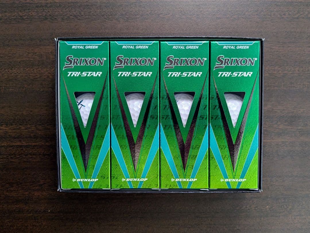 【4ダース48個・未使用・箱付】TRI-STAR トライスター ロイヤルグリーン