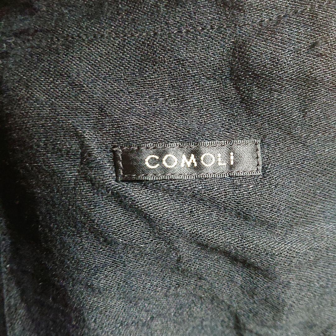 25SS COMOLI 　リネンサテン ノーカラージャケット