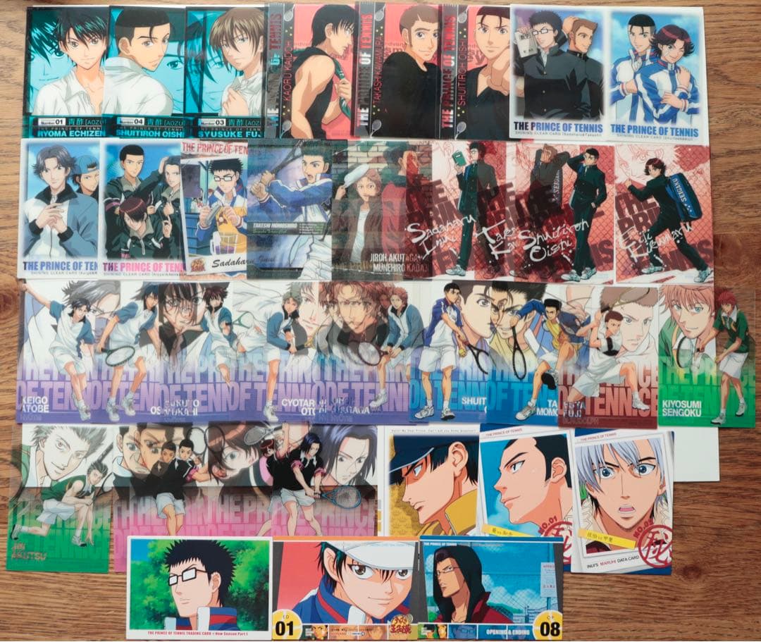 テニスの王子様　シャイニングクリアカード　トレカ　38枚セット