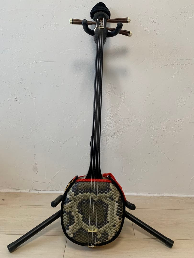 三線 人工皮 ケース付き 爪 弦セット 初心者向け