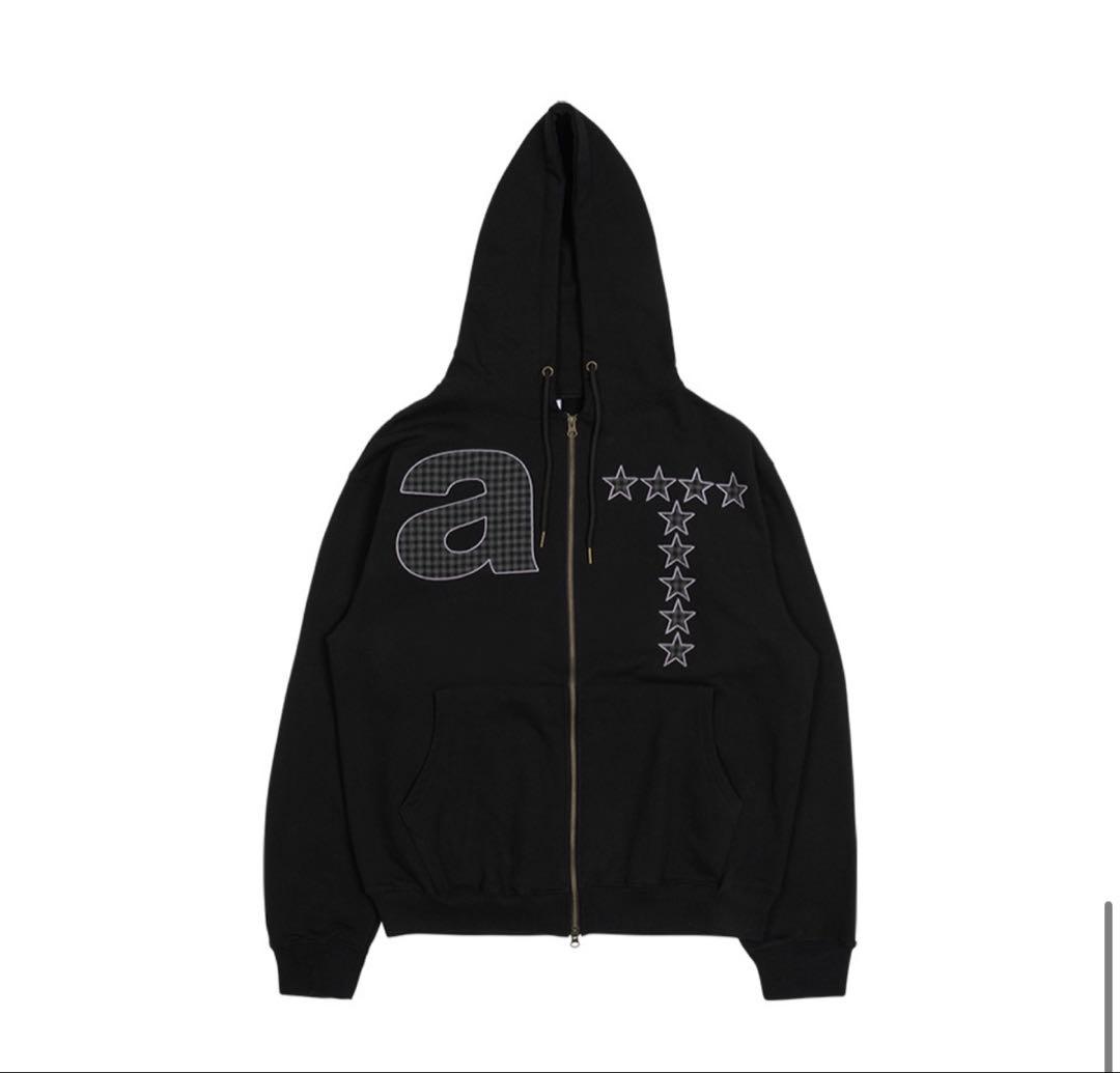 トップス nugu / TCM at hooded zip-up (black)