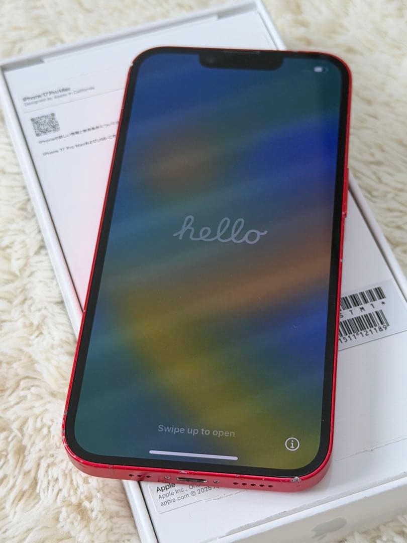 iPhone 14 レッド 128GB 本体のみ バッテリー80%