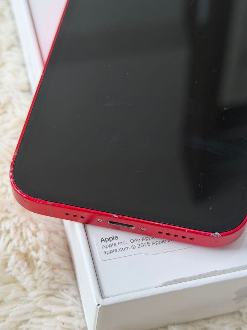 iPhone 14 レッド 128GB 本体のみ バッテリー80%