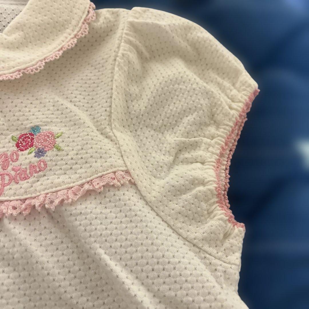 レトロメゾピアノ 120 刺繍ハート ミミポポジップアップ