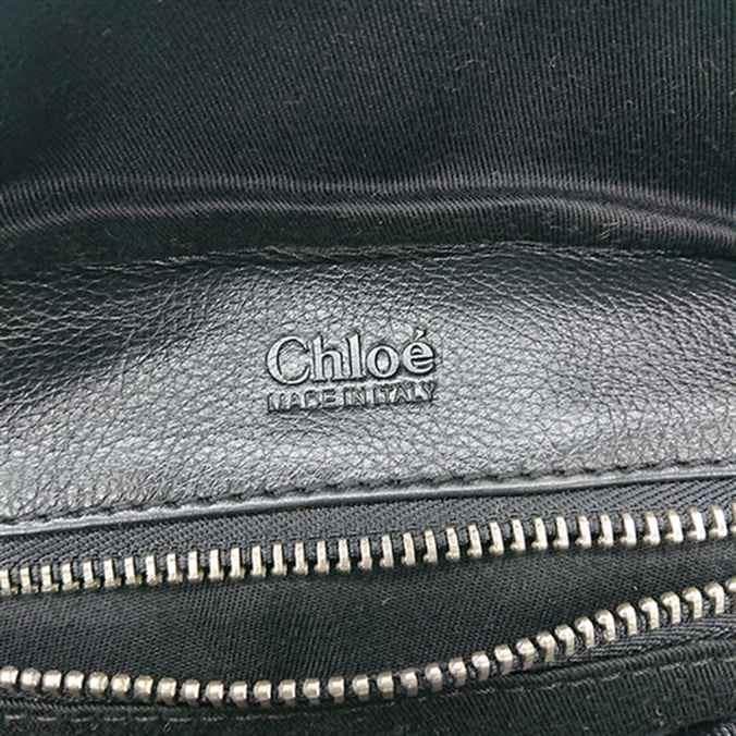 ■クロエ パディントン レザー ボストンバッグ ブラック系 イタリア製