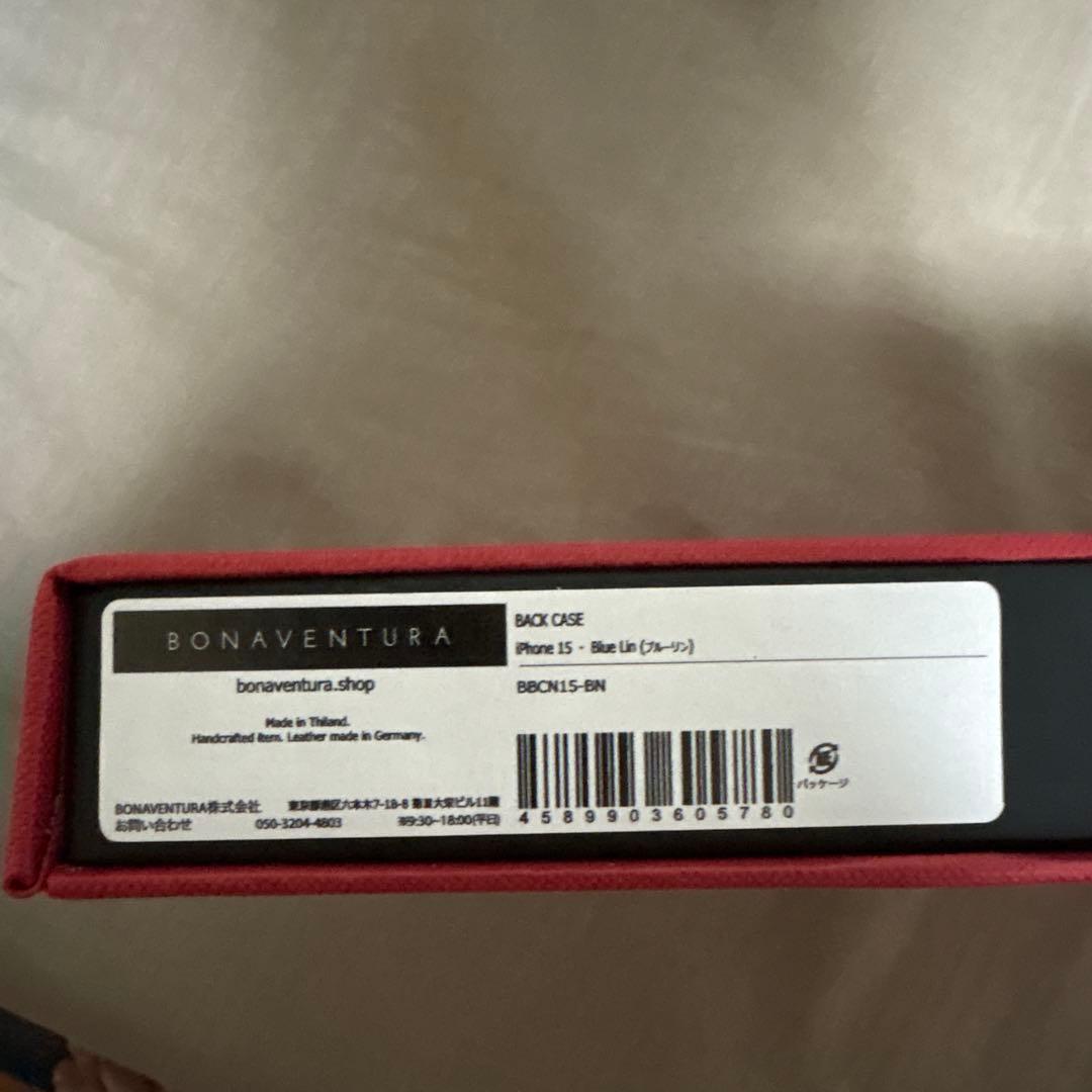 BONAVENTUREボナベンチュラiPhone15用ケース ブルーリン　新品