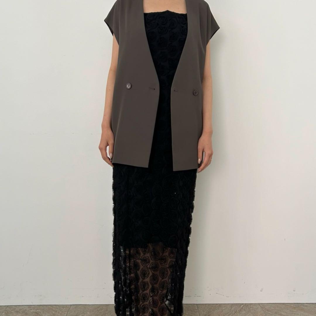 Rose race pencil dress ドレスワンピースet.UNiVER