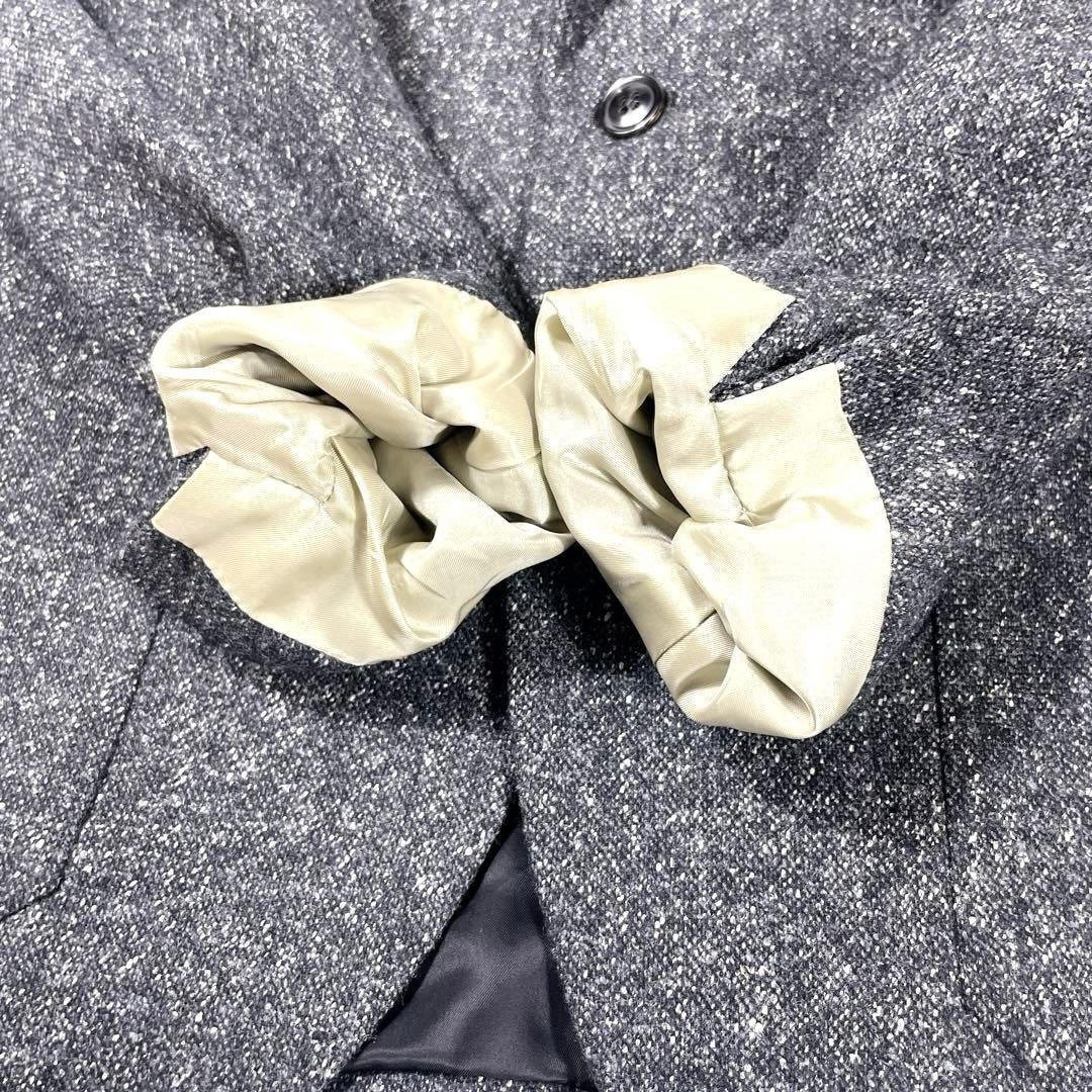 美品 ポールスミス ウールシルク M ホームスパン生地 テーラードジャケット