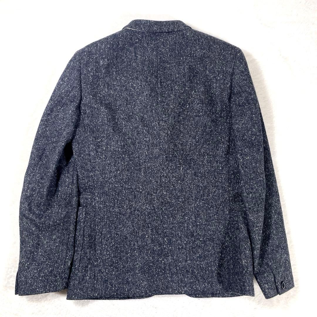 美品 ポールスミス ウールシルク M ホームスパン生地 テーラードジャケット