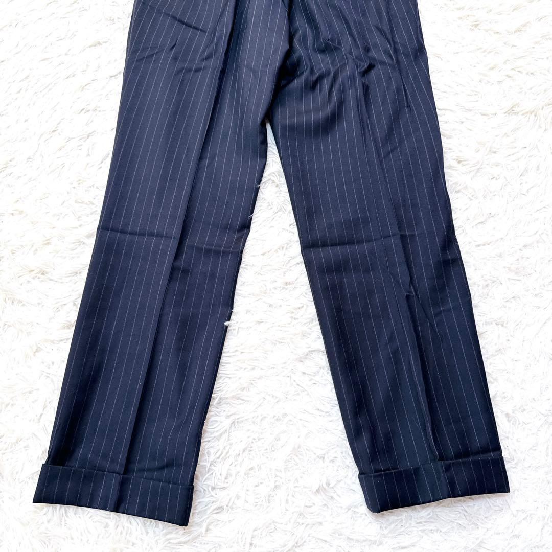 Loro Piana ネイビー ストライプ セットアップ L 冠婚葬祭　イタリア