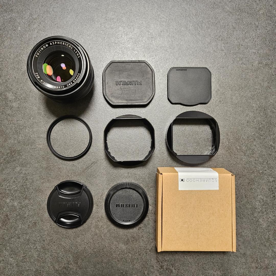 Fujifilm XF35mmF1.4 R + SQUAREHOODフード付
