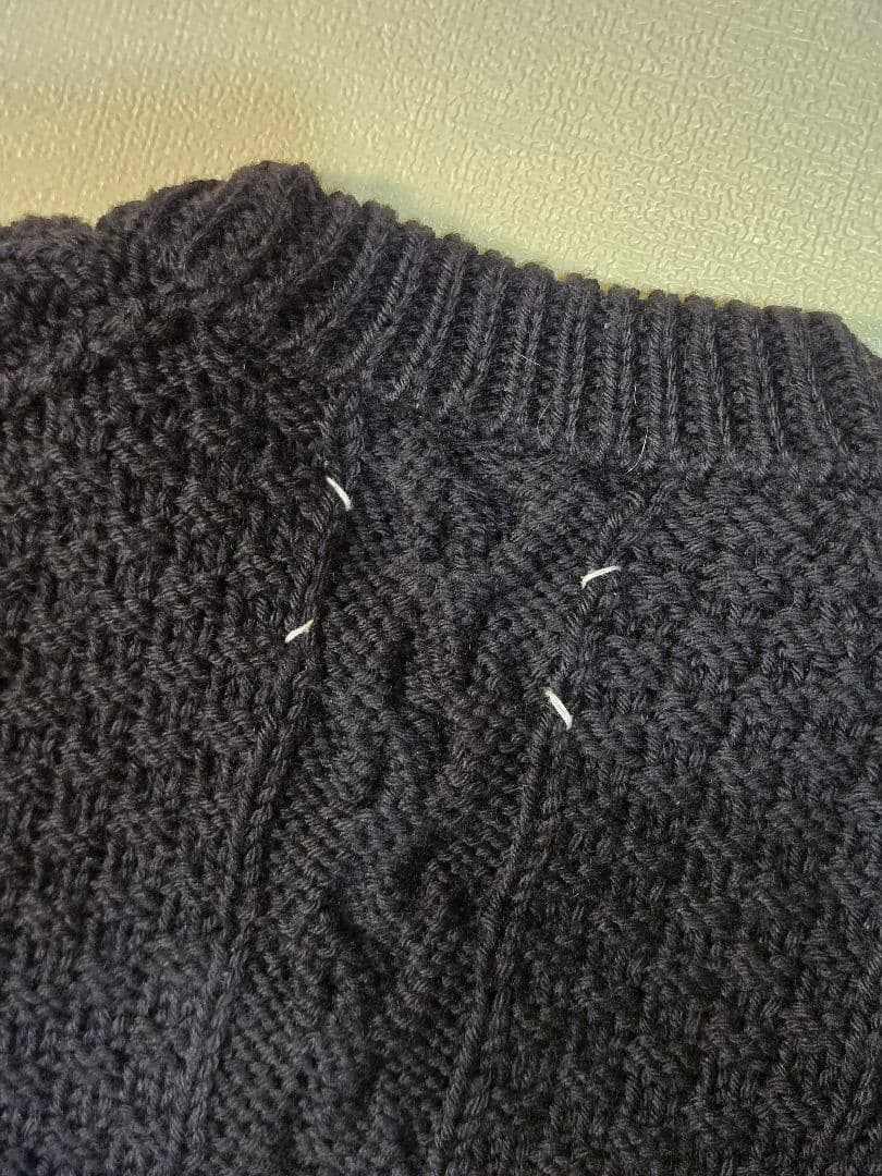 【良品】21AW Martin Margiela ダメージアランニット