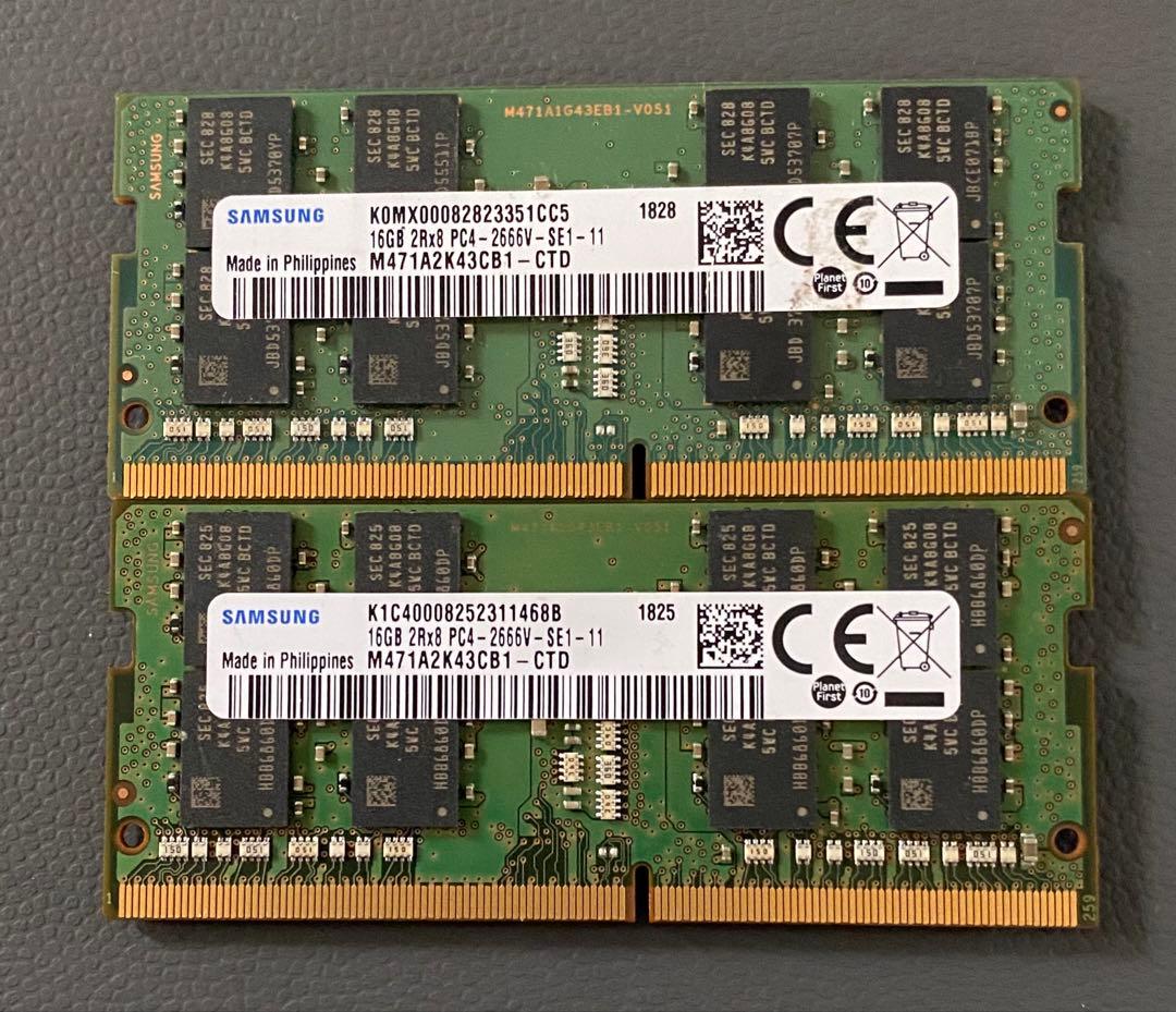 Samsung DDR4 (16GBx2) メモリ 2666MHz 32GB