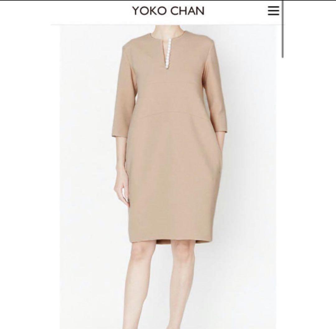 百貨店購入 新品タグ付 ヨーコチャン YOKO CHAN パールワンピース 38