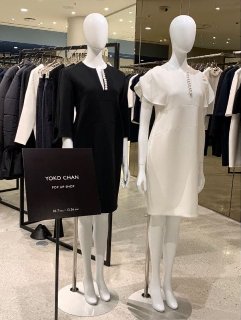 百貨店購入 新品タグ付 ヨーコチャン YOKO CHAN パールワンピース 38
